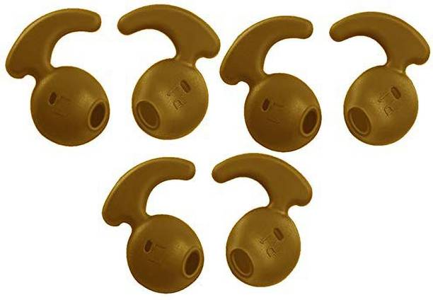 Top Headset Ear Covers cheap price 5stars Flipkart in India 71 Qweezer 6 pcs Brown colour level u earbuds cover gold 3 pair Silicone replacement In The Ear Headphone Cushion
