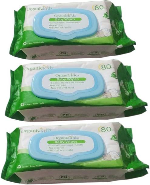 Organic Kidz Baby Wipes Buy Organic Kidz Baby Wipes Online At Best Prices In India Flipkart Com