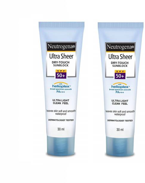 NEUTROGENA Ultra Sheer Sunblock Cream - SPF 50 for Better Sun Protection - SPF 50+ PA+++