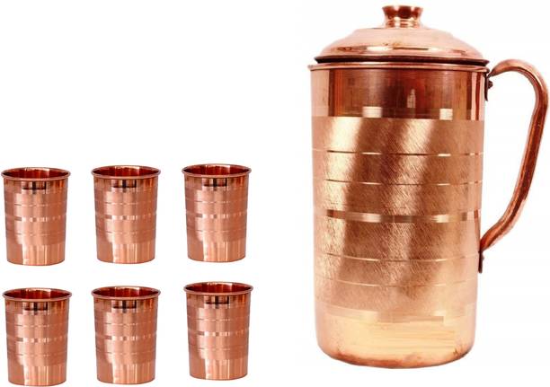 Copper Jugs Glass And Tray Sets Online At Best Prices