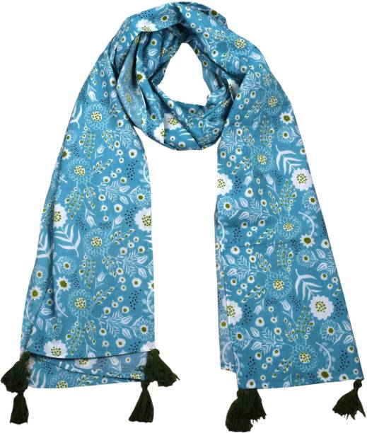 HVE Floral Print Cambric Girls Stole