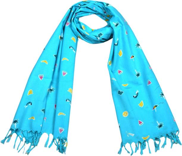 HVE Printed Cambric Girls Fancy Scarf