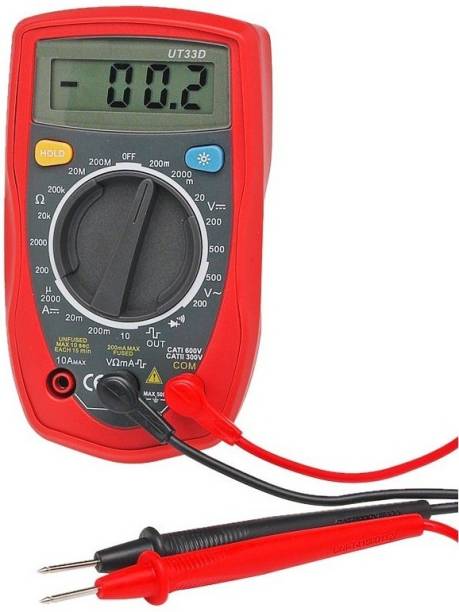 GoodsBazaar UT-33D Digital LCD Pocket Multitester Electrical Meter AC DC Voltage Current UNI-T Digital Multimeter