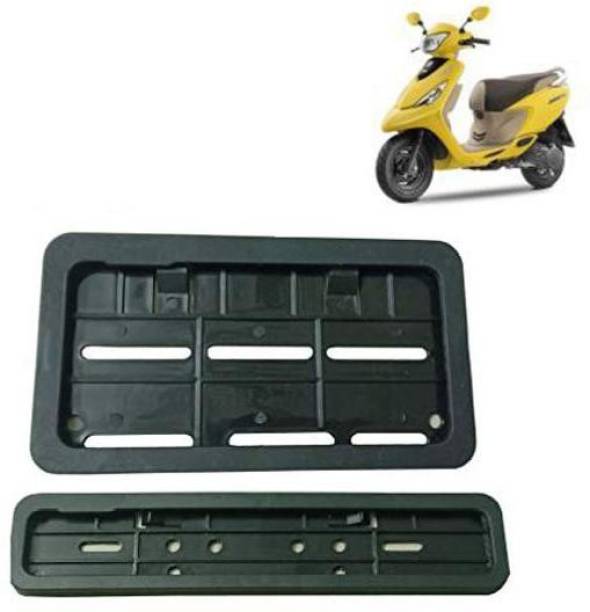 Ramanta Scooty Number Plate Frame Standard Size for All Scooty - Set of 2 ( Front - Rear ) Bike Number Plate