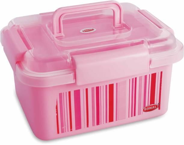 Sonal 7 day - 30 day - Medical Storage Box - Special Multipurpose Medical, Pill First Aid Box, Jewelry Box, etc - Pink Color - Size Small - Pill Box