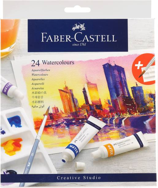 FABER-CASTELL 169624 Creative Studio Watercolors 9ML Set Of 24