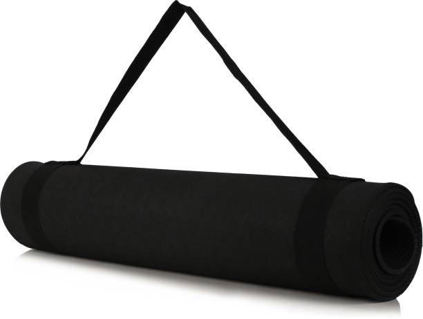 VELLORA Anti Skid Exercise Sport Black 6 mm Yoga Mat