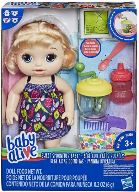 Baby Alive Sweet Spoonfuls Baby Doll Girl - Blonde Straight Hair