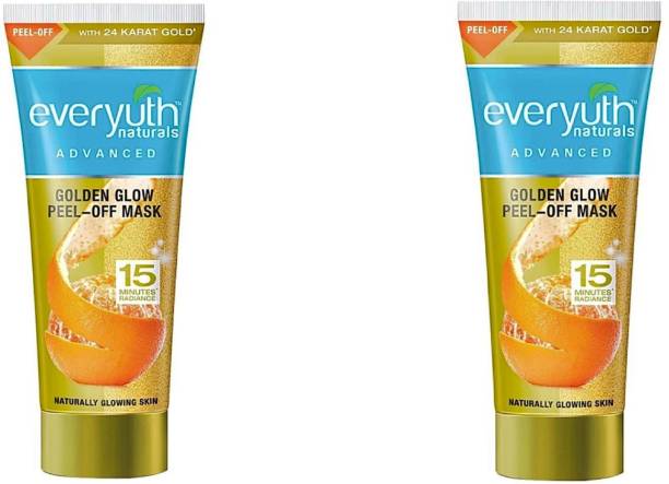 Everyuth Naturals ADVANCED GOLDEN GLOW PEEL-OFF MASK 50 ML (PACK OF 2) #15