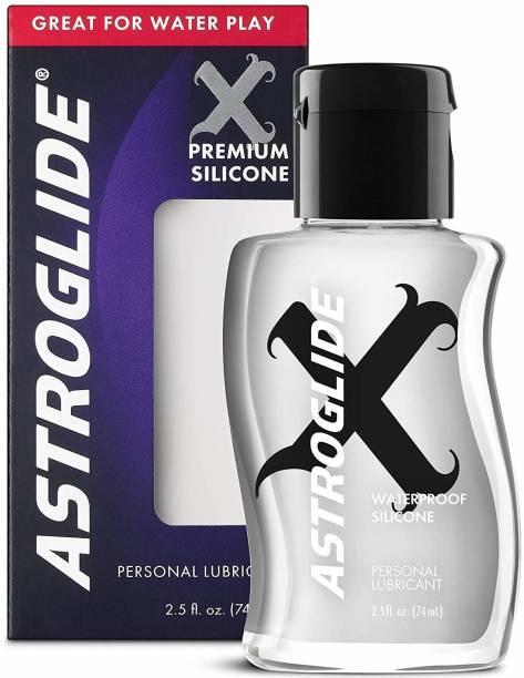 Astroglide X, Premium Waterproof Silicone Personal Lubricant, 2.5 oz. Lubricant