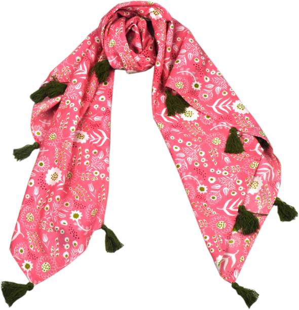 HVE Printed Cambric Girls Scarf