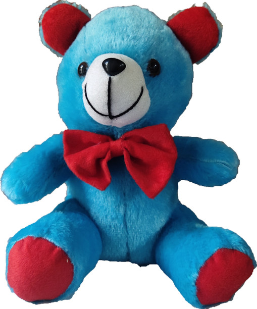 red and blue teddy bear
