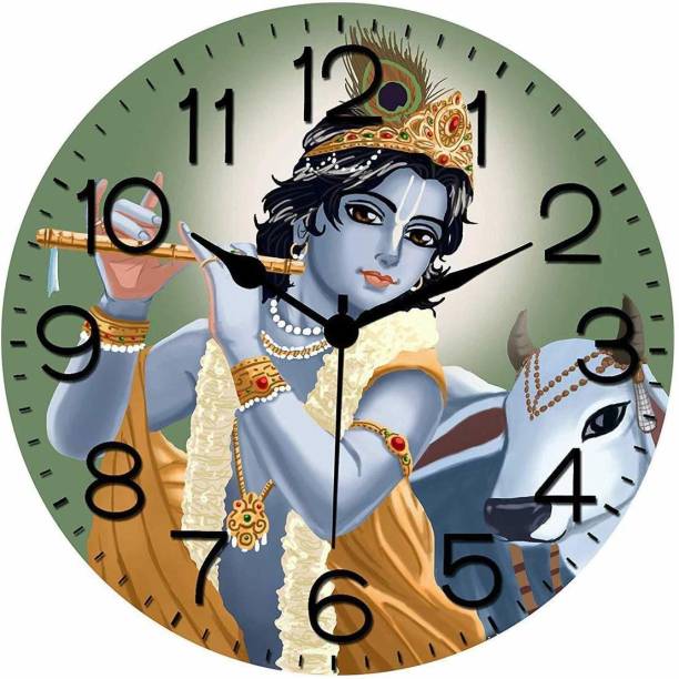 saanvishubh Analog 28 cm X 28 cm Wall Clock