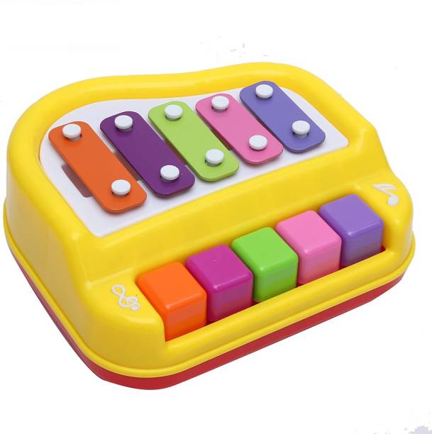 Spartan Collection Xylophone and Piano Toy with Colorfu...