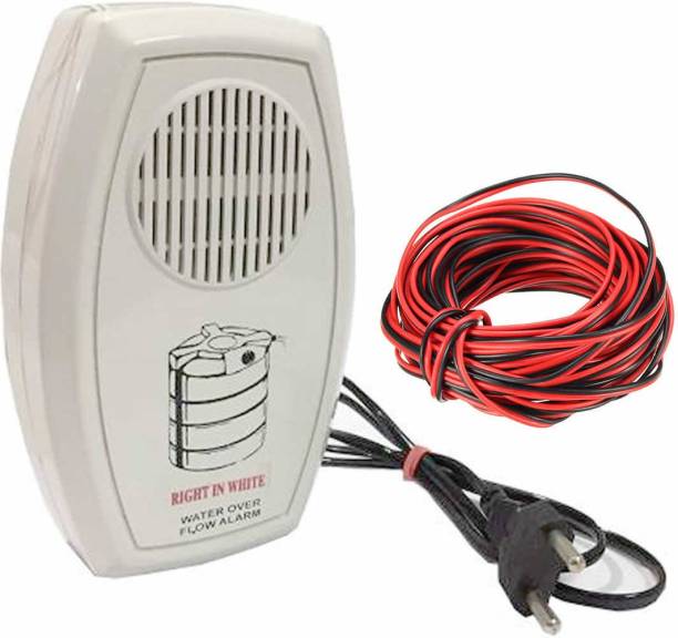CraftQua Advance Water Tank Overflow Alarm with High Quality Overflow Voice Sound & 15-mtr Connecting Wired (Made in India) Wired Sensor Security System