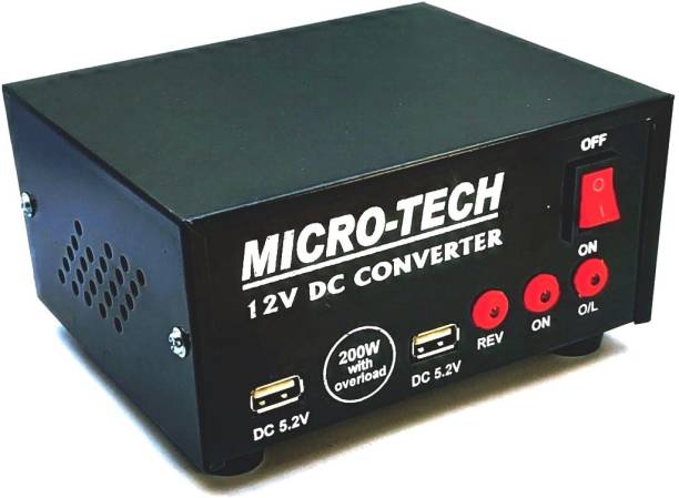 Microtech 200 Watt Converter 12v dc to ac inverter kit for SMPS, DVD, LED TV Electronic Components Electronic Hobby Kit