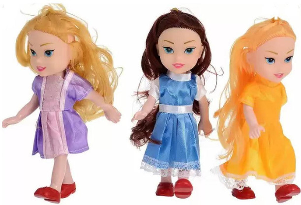 small dolls with long hair