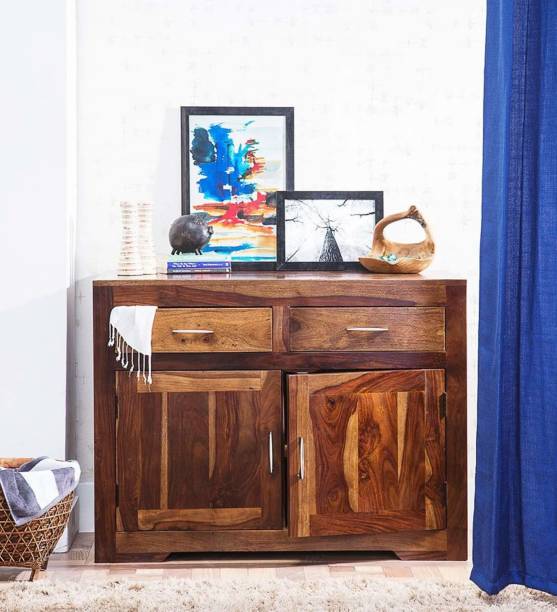 Shagun Arts Sheesham Wood Sideboard Solid Wood Kitchen Cabinet