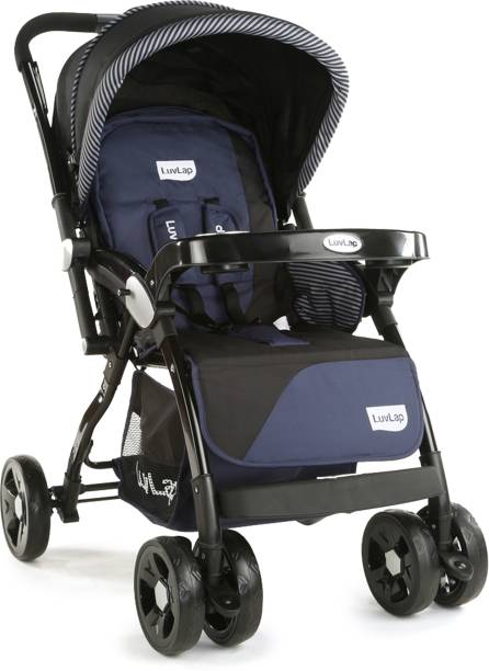 LuvLap Galaxy Stroller/Pram, Extra Large Seating Space, Easy Fold, Baby/Kids, 0-3 years Stroller