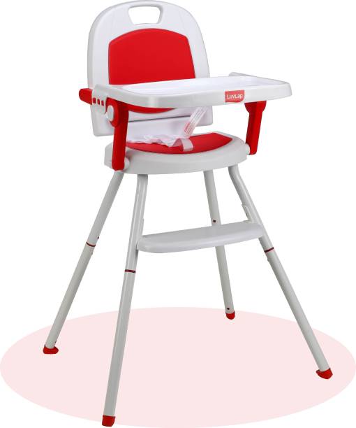 LuvLap 3 in1 High Chair Cum Booster Seat (Red)