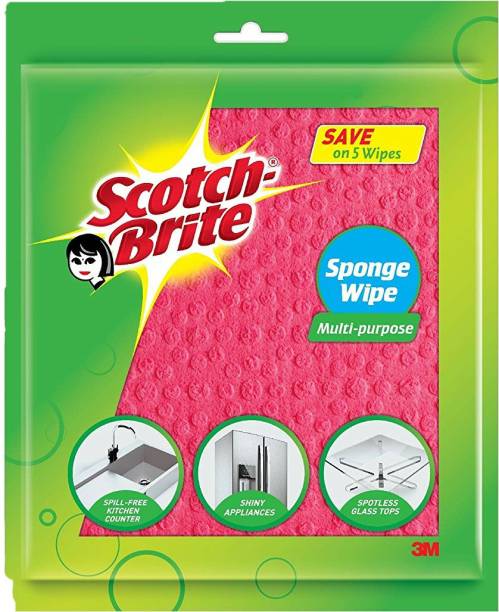 SCOTCH BRITE Scotchbrite sponge wipes 5s pack (multipurpose) Sponge Wipe