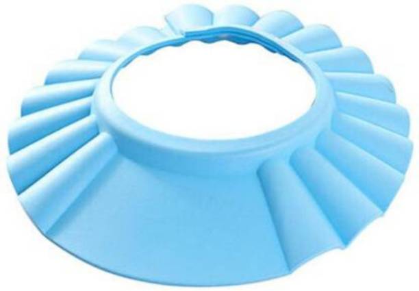 mahavir Eco products Adjustable Baby Kids Shampoo Bath Bathing Safe Soft Shower Button Closure Cap Hat Hair Shield