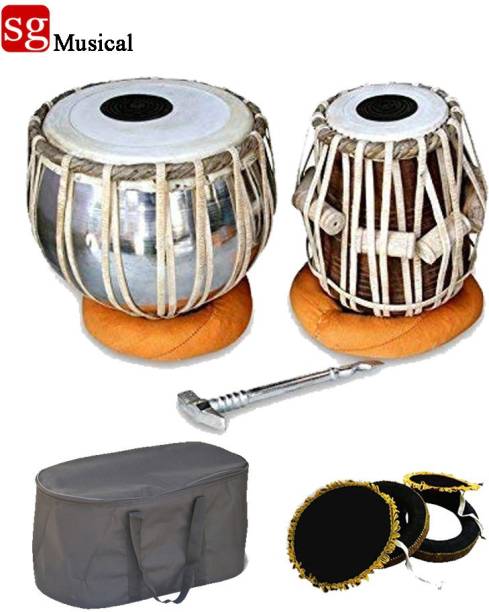 SG MUSICAL OT4 Wooden Indian Musical Instrument Bayan Tabla, Dayan Tabla For Beginners & Students/Boys/Girls Tabla