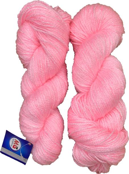 Simi Enterprise Popeye Pink (500 gm) Wool Hank Hand knitting wool / Art Craft soft fingering crochet hook yarn, needle knitting yarn thread dye C SM-DD