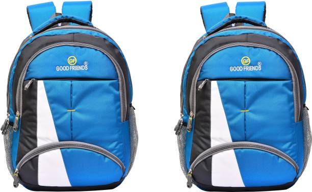 GOOD FRIENDS Pack of/ two Backpack (Waterproof School Bag 36 L Laptop Backpack