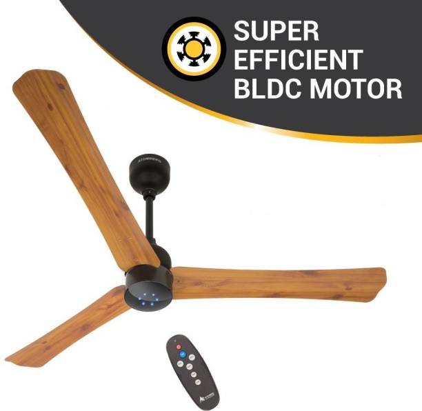Atomberg Renesa Smart + 1200 mm BLDC Motor with Remote 3 Blade Ceiling Fan