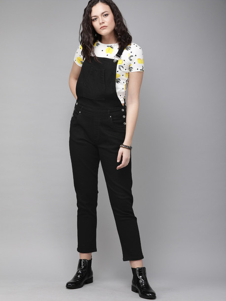 dangri dress black and white