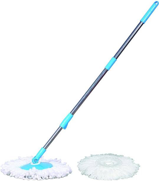 Esquire 360° Blue Spin Mop Stick with Additional Refill Mop Head and Rod