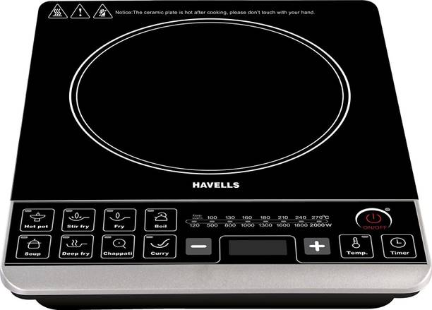 Havells Insta STX 2000 W Induction Cooktops Black Price in India Specifications Comparison 18th November 2024 Pricee