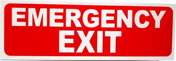 SIGN WORLD EMERGENCY EXIT Emergency Sign
