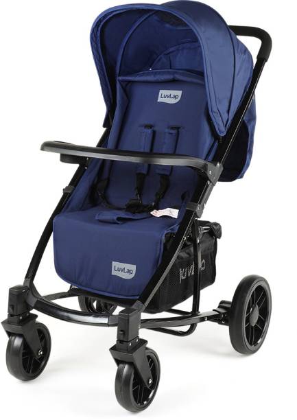 LuvLap Elite Baby Pram Stroller - Blue Stroller