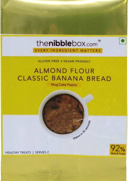 TheNibbleBox Almond Flour Classic Banana Bread (Mug Cake Premix) 120 g