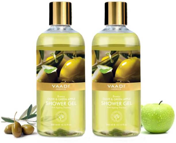 VAADI HERBALS Olive And Green Apple Shower Gel
