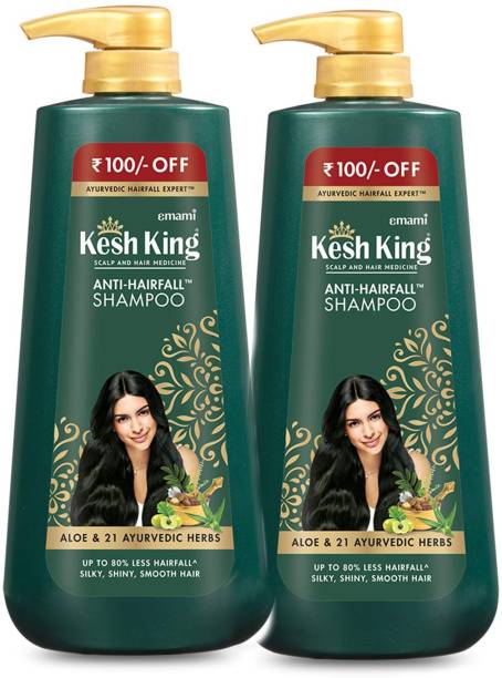 Kesh King Scalp and Hair Medicine Anti-Hairfall Shampoo (Pack of 2 * 600 ML)