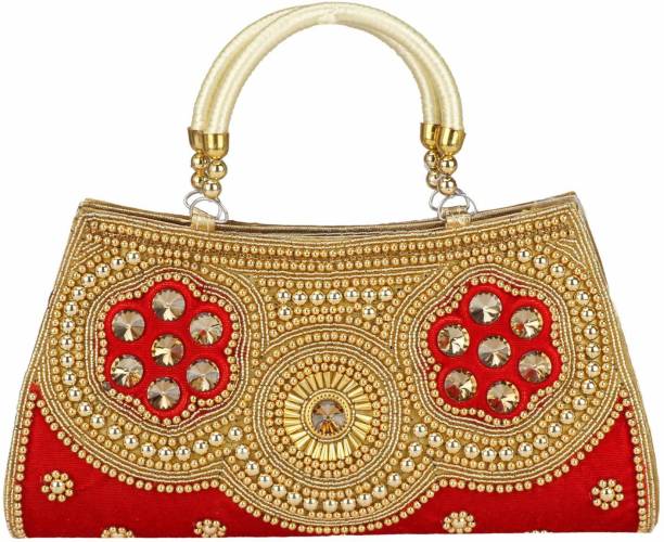 Party, Casual Red  Clutch  - Mini Price in India