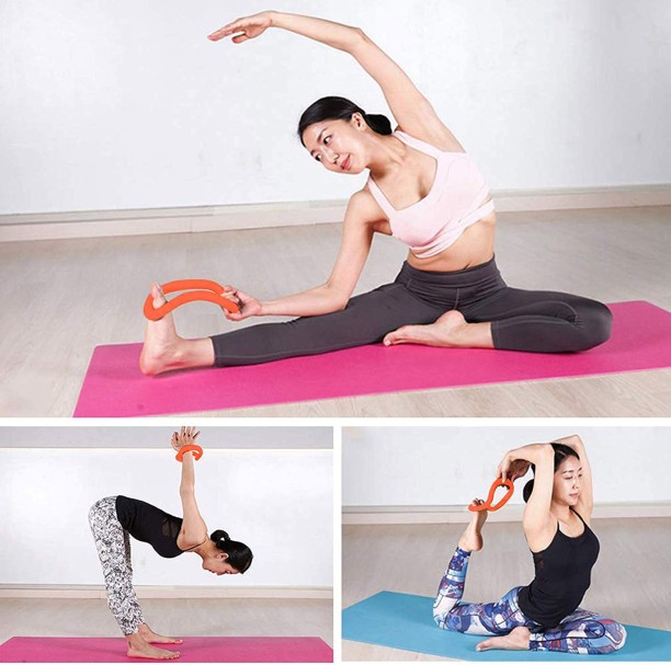 2Pcs Yoga Pilates Rings Circle Gymnastic Fitness Fascia Massage Ring Workout 