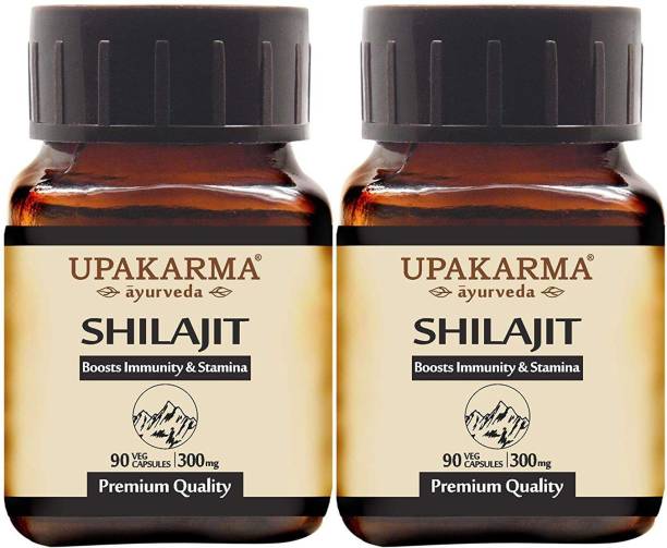 UPAKARMA Shilajit Extracts 100% Natural & Pure Shilajeet For Men - 90 Capsules - Pack of 2
