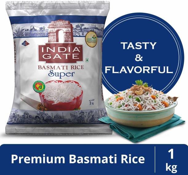INDIA GATE SUPER BASMATI RICE 1 KG Basmati Rice (Long Grain)