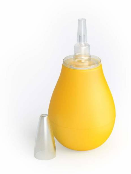 Romsons Baby Nasal Aspirator, Nose Cleaner, Vacuum Suction Tool, Immediate Relief from Blocked Baby Nose (Yellow) Manual Nasal Aspirator
