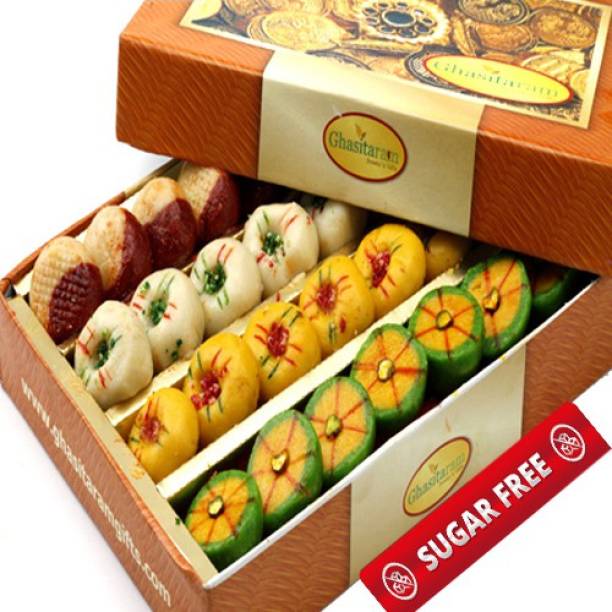 Ghasitaram Gifts Assorted Sugarfree Mithai Box