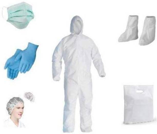 boxerdoll PPE Kit White Safety Jacket