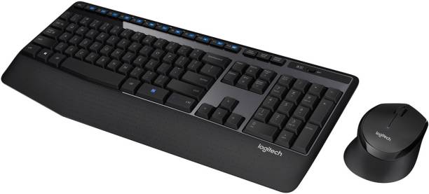Logitech MK345 Mouse & Keyboard Combo / Full-Sized , with Palm Rest Wireless Laptop Keyboard