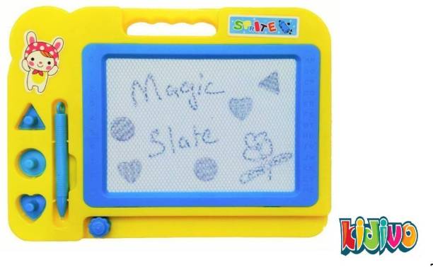 KIDIVO Magic Slate Pen Doodle Pad Erasable Drawing Easy Reading Writing Learning Graffiti Board Kids Gift Toy Magnetic Painting Sketch Pad for Baby Children
