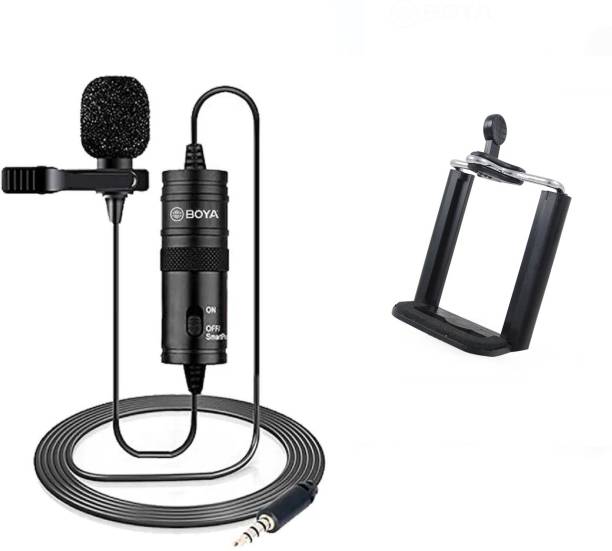 BOYA BY-M1 with mount1 Omnidirectional Lavalier Condenser Microphone with 6meter cable Microphone