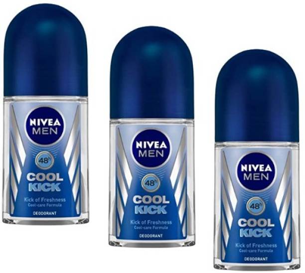 NIVEA Cool Kick - 50ml each - CK-03 Deodorant Roll-on  -  For Men