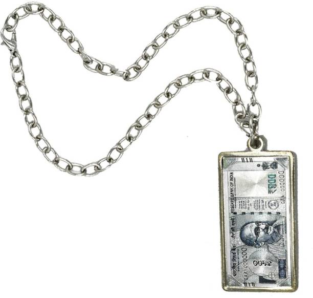 AFH Car Hanging Charm Indian 500 rupees Currency Note High Quality Metal collectible Hanging Ornament Car Hanging Ornament